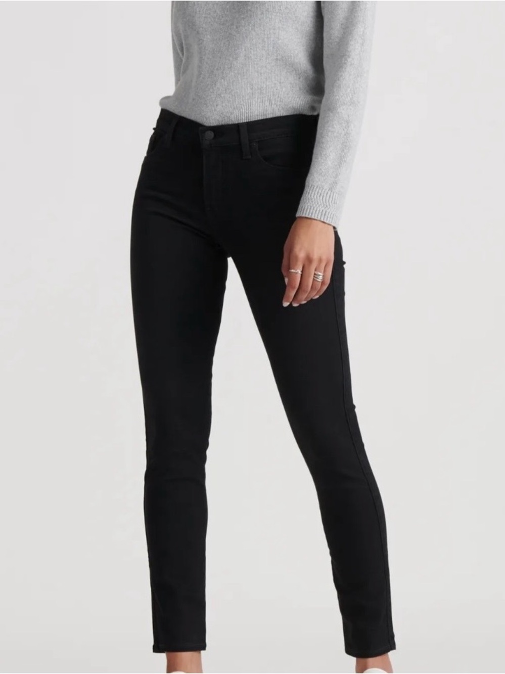 Lucky Brand Ava Mid Rise Skinny Ankle Jeans Women’s Size 10 / 30 Black Stretch